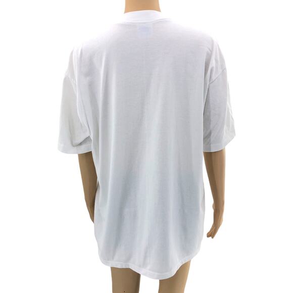 AMERICAN VINTAGE Hallmark XL Cats Saying White Single Stitch Tee Shirt T-Shirt - Picture 3 of 5